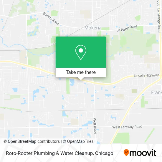 Roto-Rooter Plumbing & Water Cleanup map