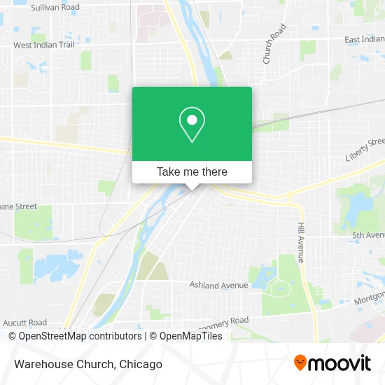 Warehouse Church map
