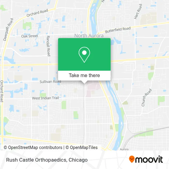 Rush Castle Orthopaedics map