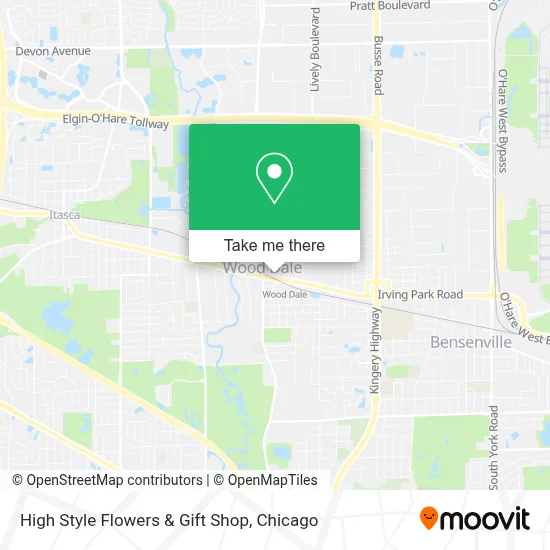 High Style Flowers & Gift Shop map