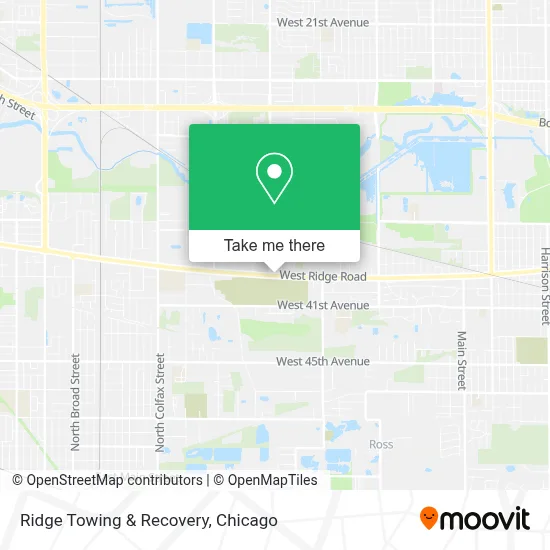 Ridge Towing & Recovery map