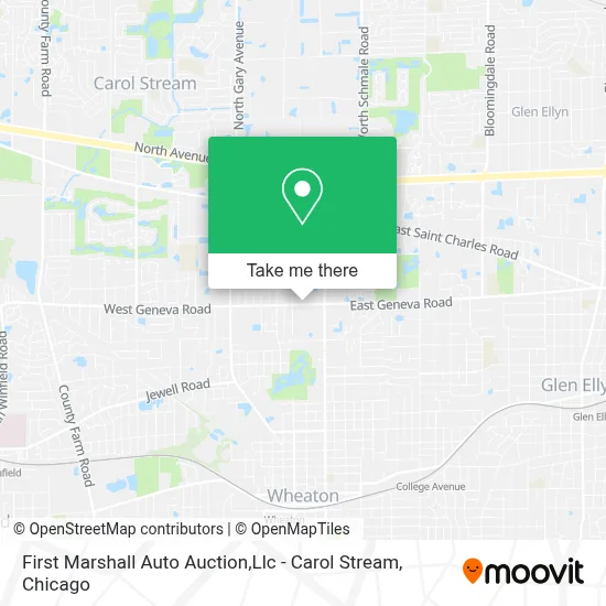 First Marshall Auto Auction,Llc - Carol Stream map