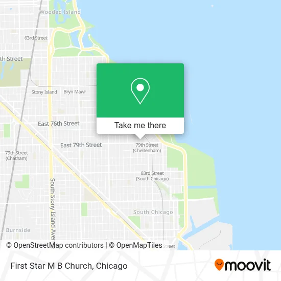 First Star M B Church map