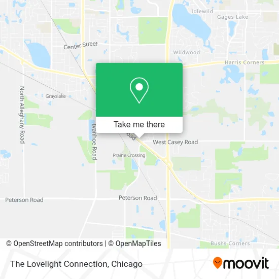 The Lovelight Connection map