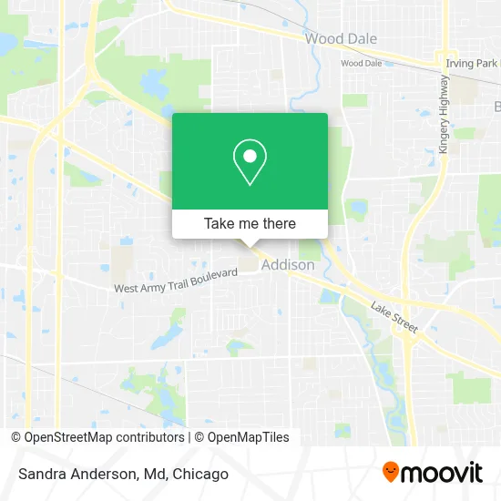 Sandra Anderson, Md map