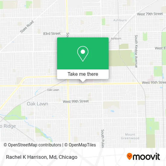 Rachel K Harrison, Md map