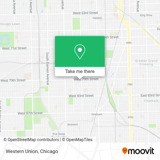 Western Union map