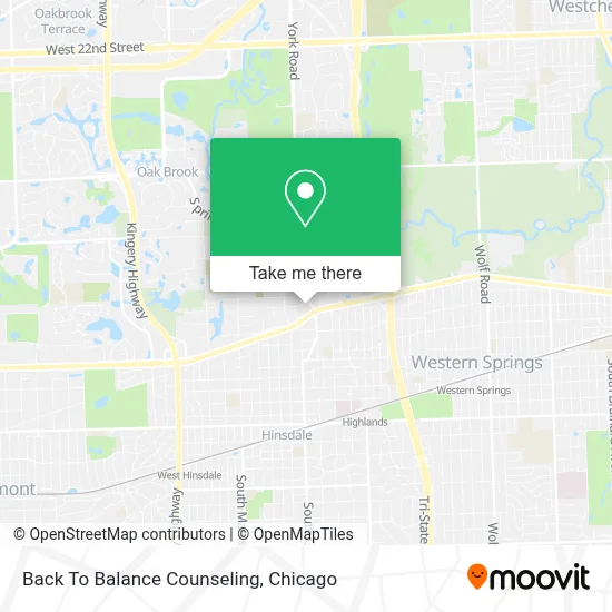 Back To Balance Counseling map