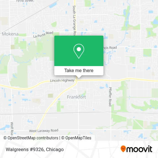 Walgreens #9326 map