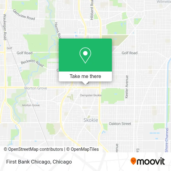 First Bank Chicago map