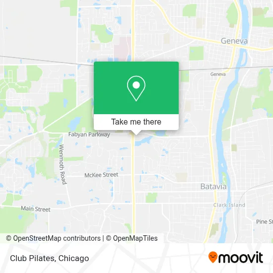Club Pilates map