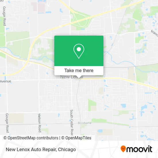 New Lenox Auto Repair map