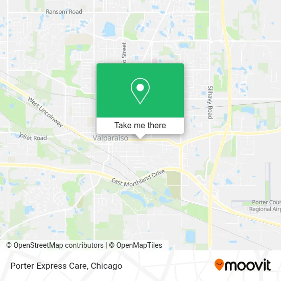 Porter Express Care map