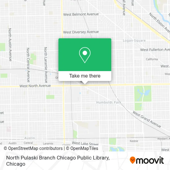 North Pulaski Branch Chicago Public Library map