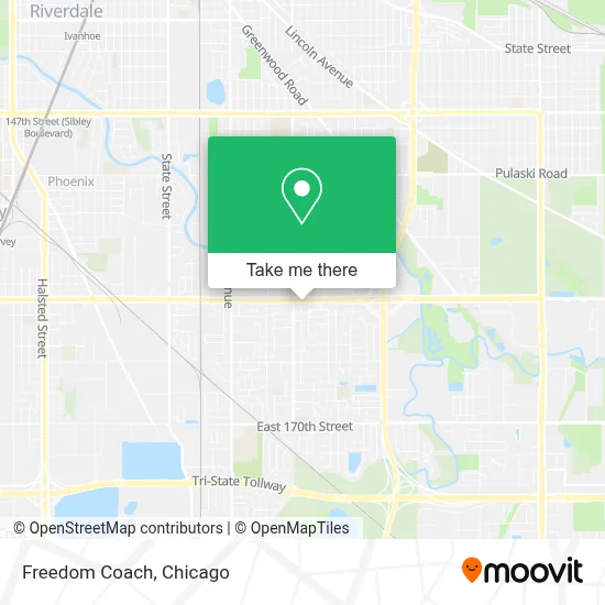Freedom Coach map