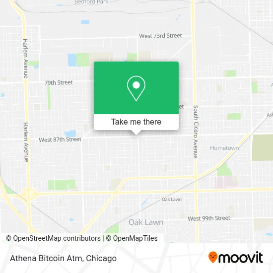 Athena Bitcoin Atm map