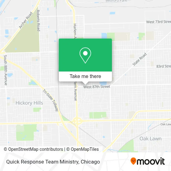 Quick Response Team Ministry map