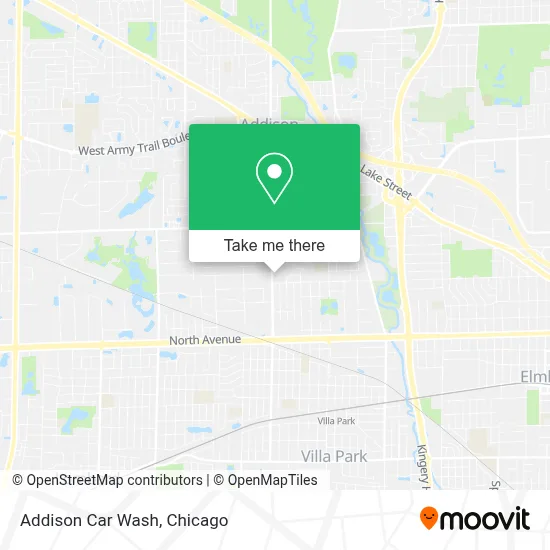 Addison Car Wash map