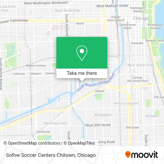 Sofive Soccer Centers Chitown map