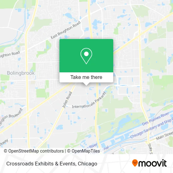 Crossroads Exhibits & Events map