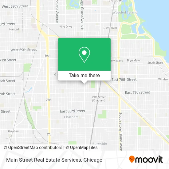 Main Street Real Estate Services map