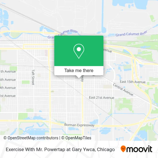 Exercise With Mr. Powertap at Gary Ywca map