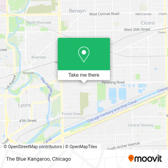 The Blue Kangaroo map