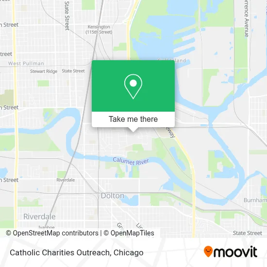 Catholic Charities Outreach map