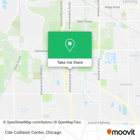 Cde Collision Center map