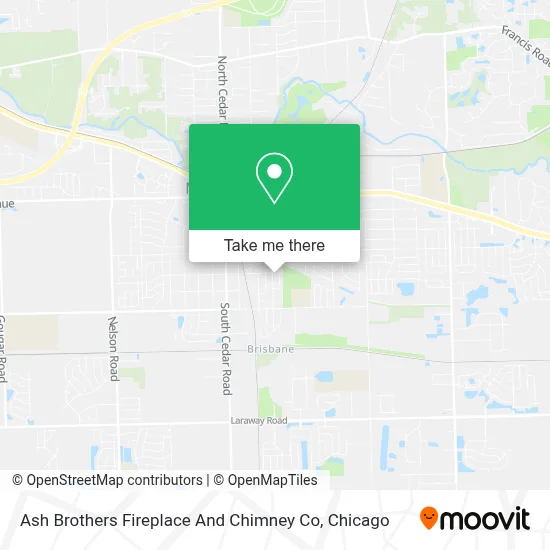 Ash Brothers Fireplace And Chimney Co map