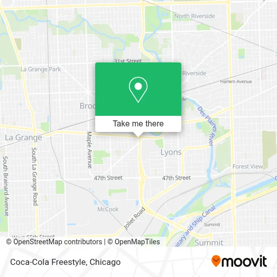 Coca-Cola Freestyle map