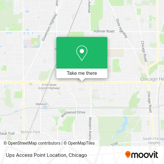 Ups Access Point Location map