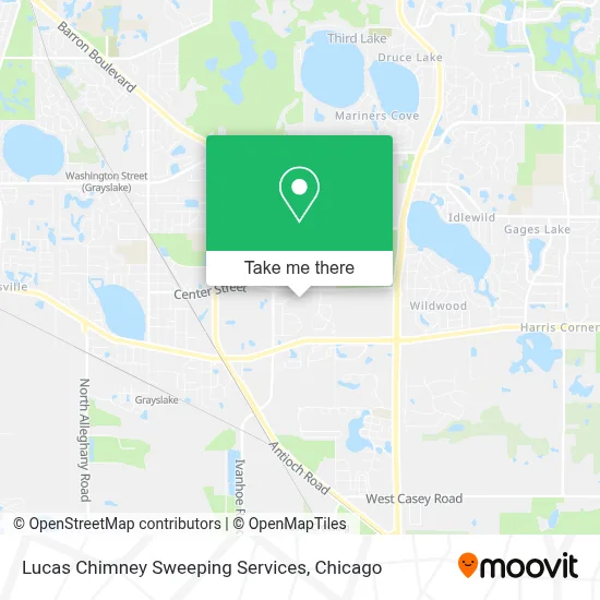 Lucas Chimney Sweeping Services map