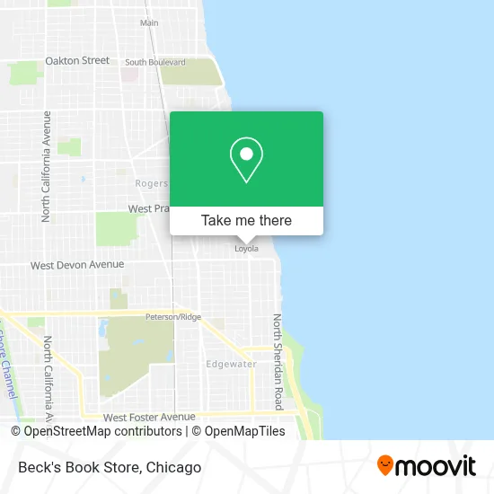 Beck's Book Store map