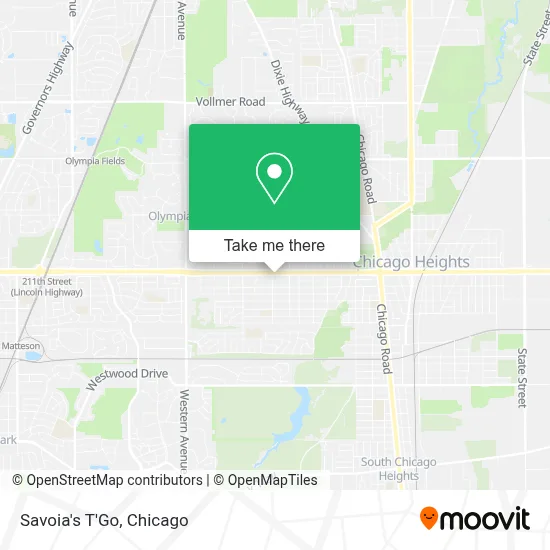 Savoia's T'Go map