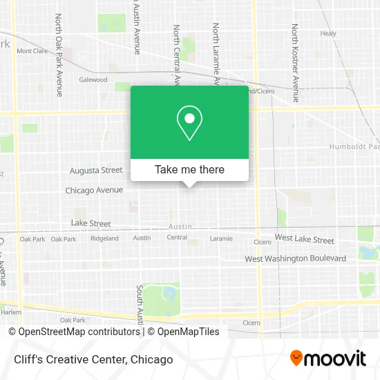 Cliff's Creative Center map