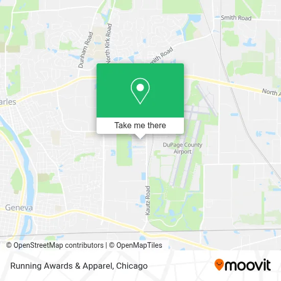 Running Awards & Apparel map