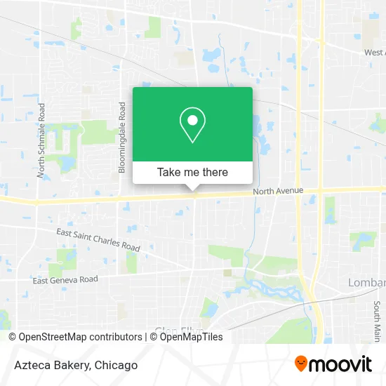 Azteca Bakery map