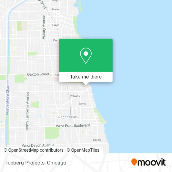 Iceberg Projects map