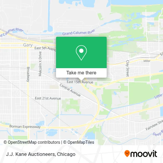 J.J. Kane Auctioneers map