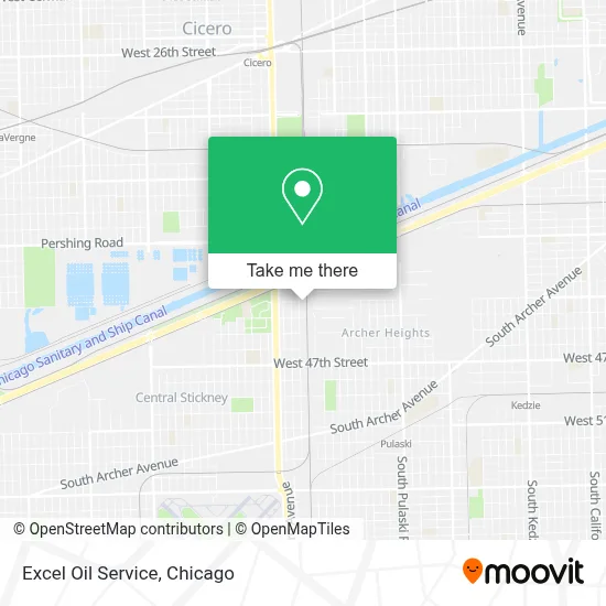Excel Oil Service map