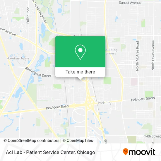 Acl Lab - Patient Service Center map