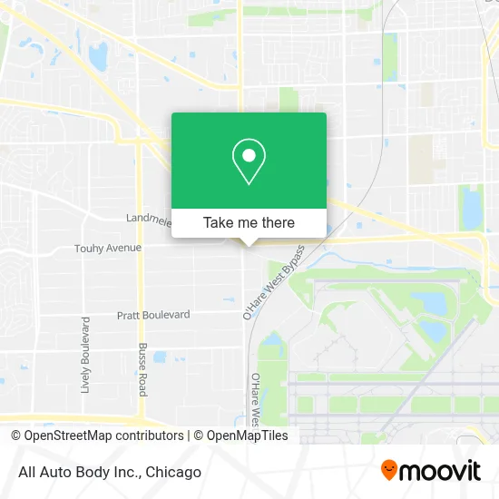 All Auto Body Inc. map