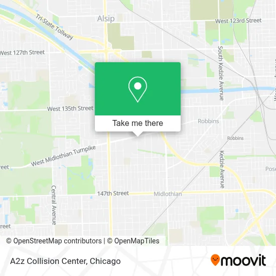 A2z Collision Center map
