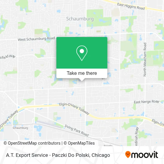 A.T. Export Service - Paczki Do Polski map
