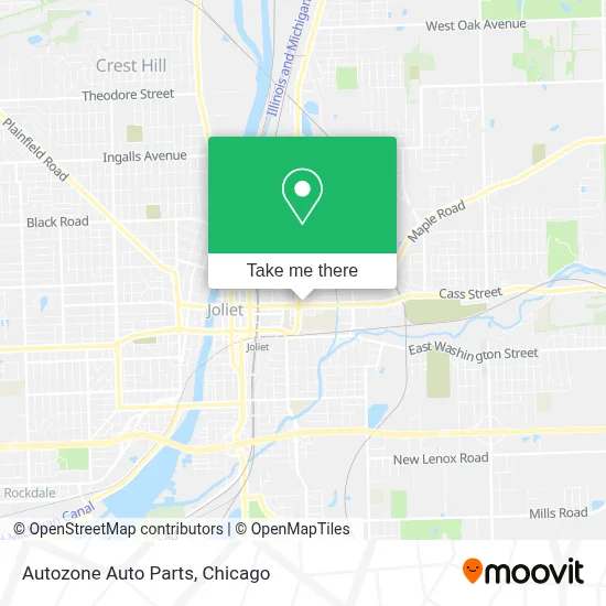Autozone Auto Parts map