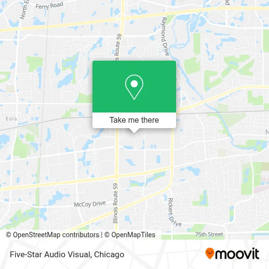 Five-Star Audio Visual map