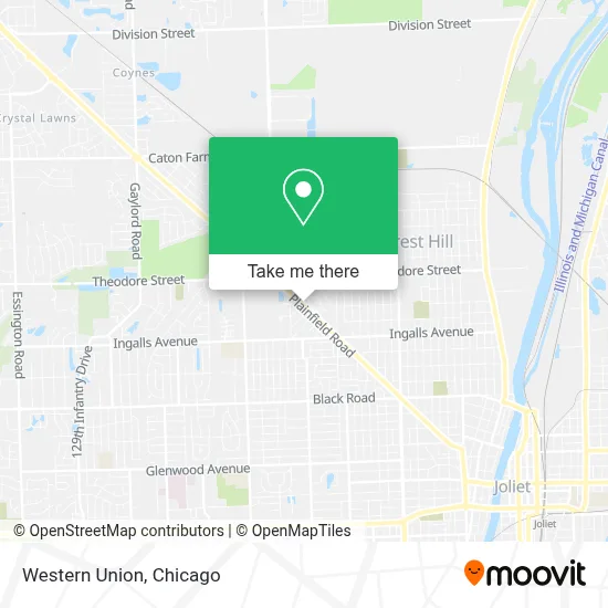 Western Union map