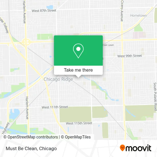 Must Be Clean map
