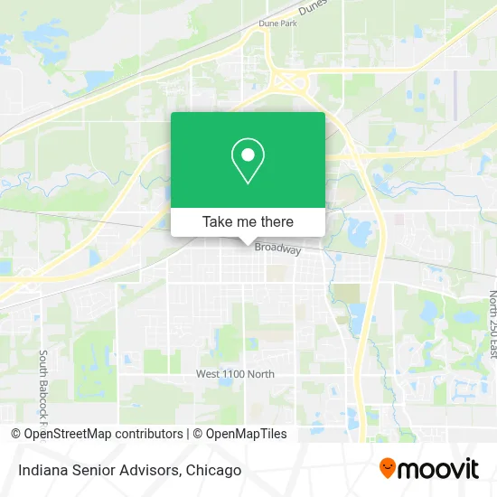 Indiana Senior Advisors map